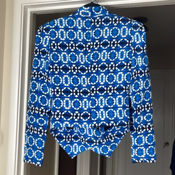 Rebecca Minkoff silk printed blazer EUC - Picture 3 of 8